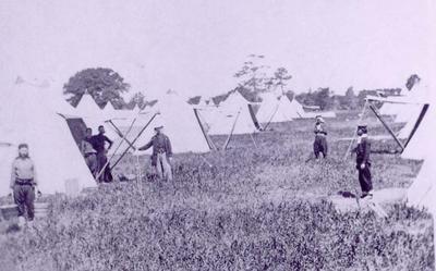 Click image for larger version

Name:	French double bell tents at Camp Hamilton.jpg
Views:	191
Size:	19.4 KB
ID:	214705